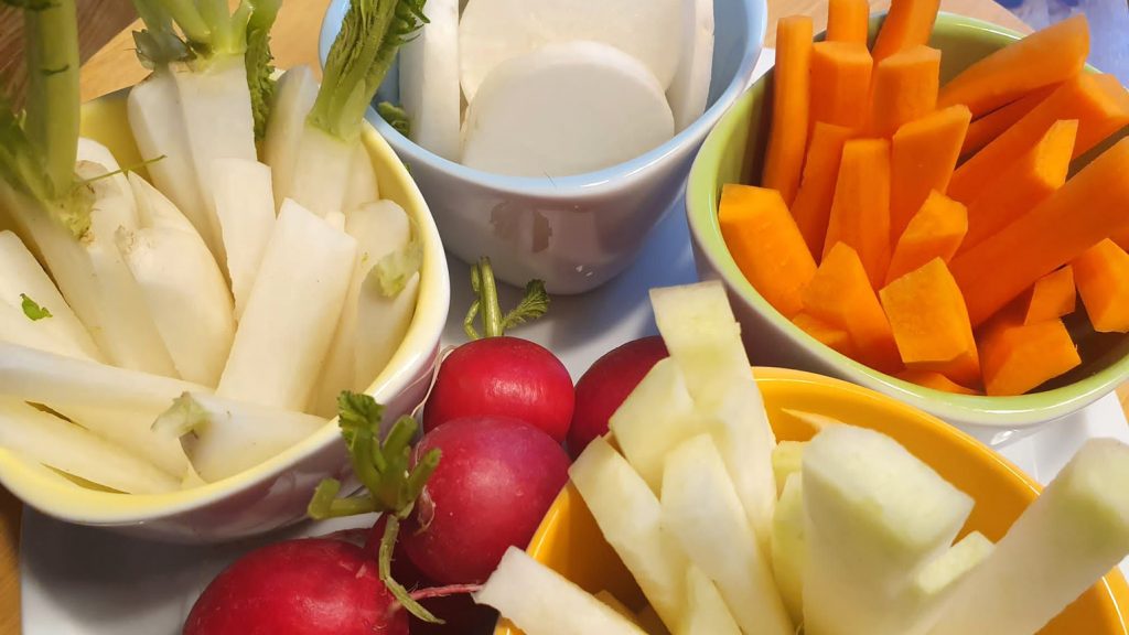 Rohkost im Frühjahr